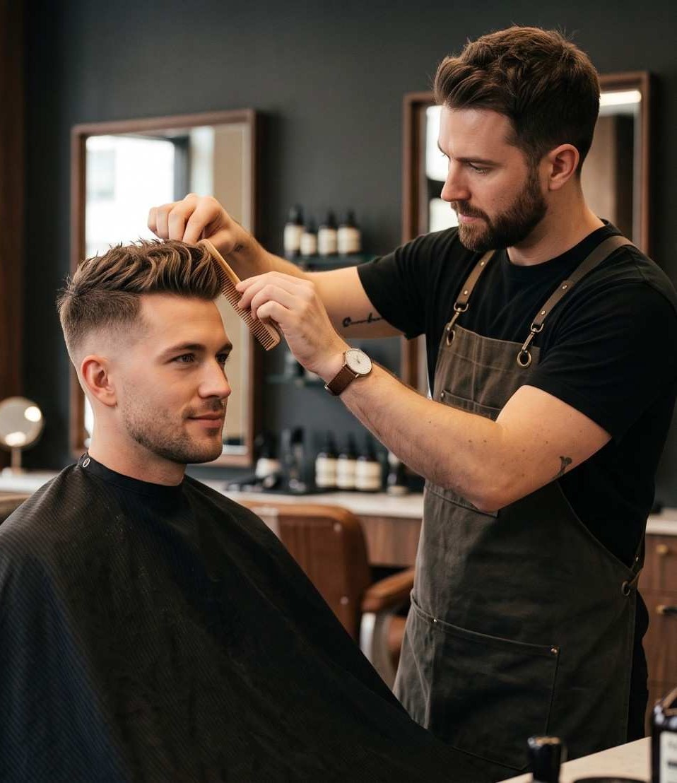 Professional men's and women's hair styling at Adams Salon Tirunelveli